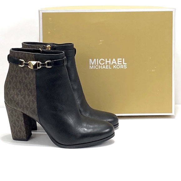 MICHAEL Michael Kors Shoes - New Michael Kors Michael Aldridge Leather Ankle Bootie